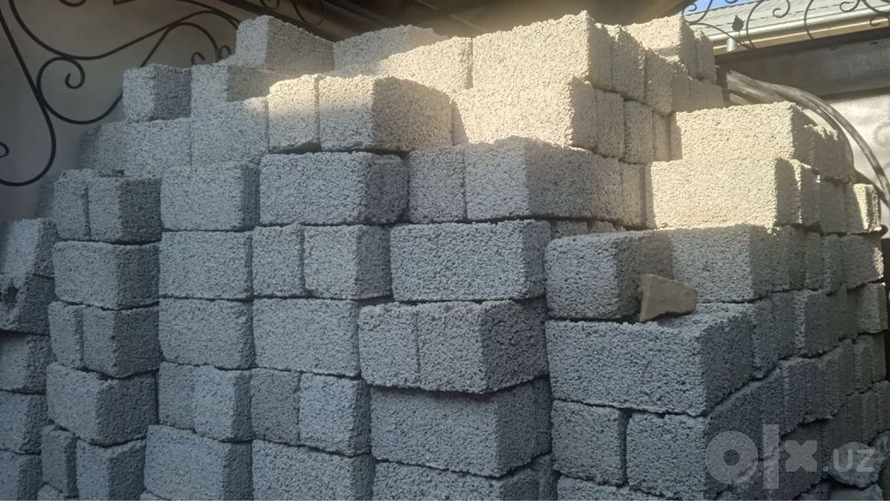 Шлакаблоки 1000 штук по 1000 сум