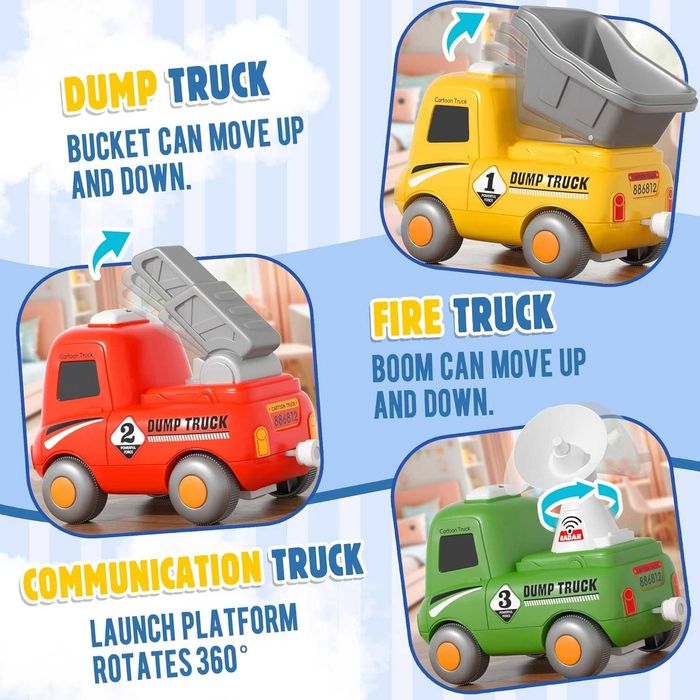 MORECOLL Комплект влакче за малки деца с пара, музика и светлини