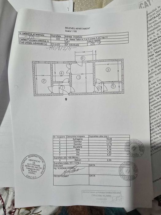 Vand Apartament 3 camere