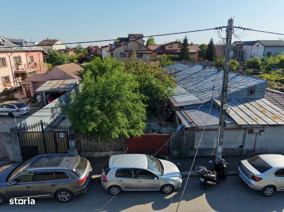 Popesti Leordeni, teren 203mp cu casa demolabila/renovabila, singur cu