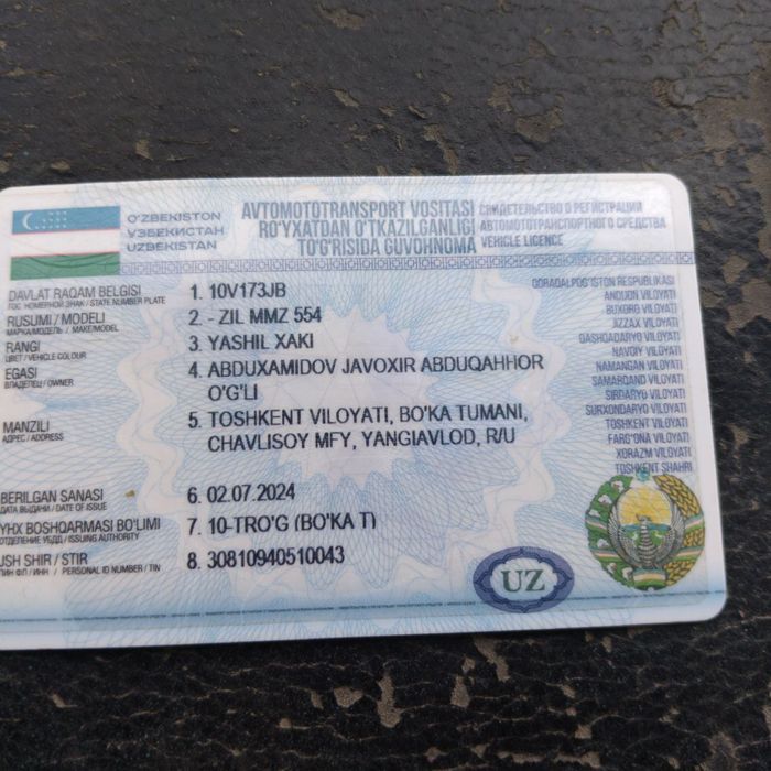 Zil MMZ 554 holati zor