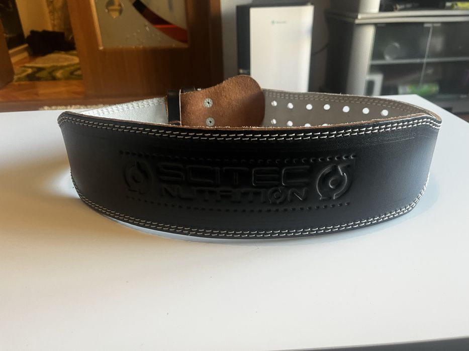 Curea  Piele Centura Scitec weightlifter pentru a subtinerea Spate
