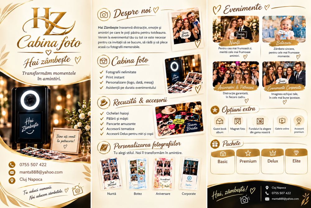 Cabina foto pentru evenimente