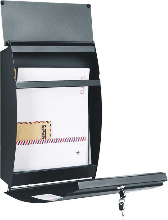 Cutie postala Songmics, otel gri-antracit