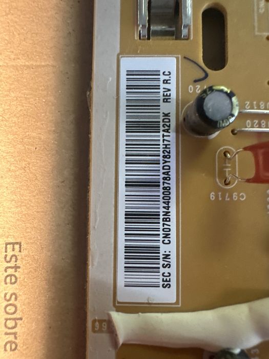 Placa tv Samsung.. Model UE55KS7090UXZG