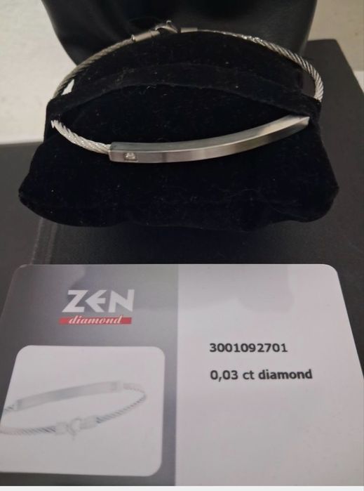 Brățară Zen Diamond Natural 0,03 ct-Nouă Certificată