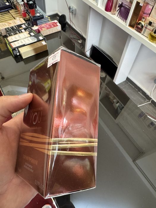 Armani Stronger with You Amber - Eau de Parfum 100ml, nou, sigilat, 100% original cu posibilitate de verificare in persoana in magazinul nostru