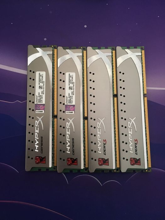 4x4GB Ram HyperX Kingston 1600MhZ