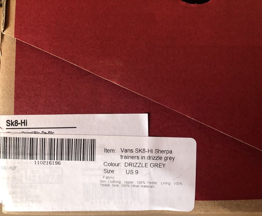 Vans Sk8-Hi Sherpa ОРИГИНАЛНИ мъжки кецове/шерпа - 42/27см