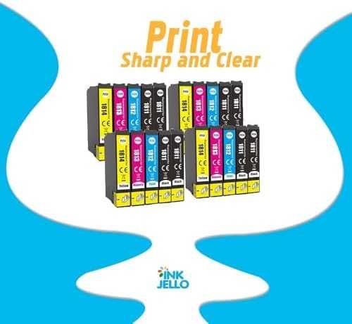 Нови 20 броя мастилници InkJello 18XL за Epson XP-102 XP-202 XP-205 XP-215 XP-225 принтер тонер