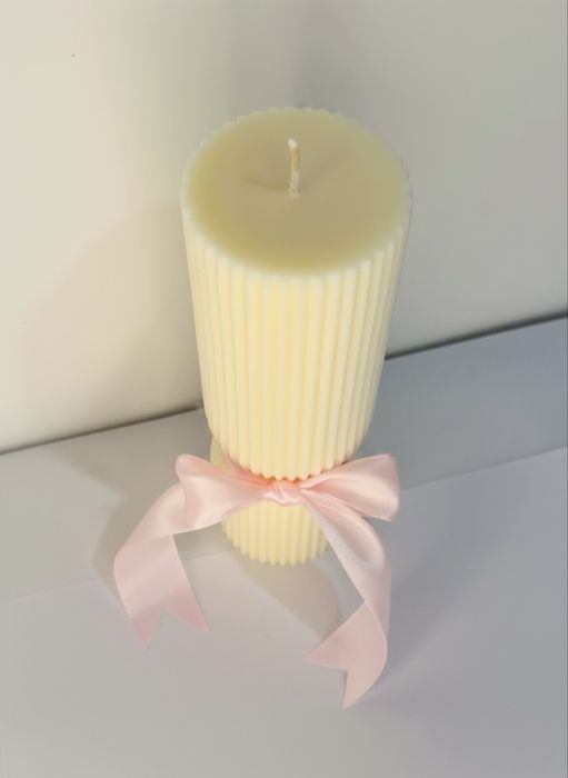 Lumanare de botez parfumata HAND MADE  - 17*5,5 cm ,340g