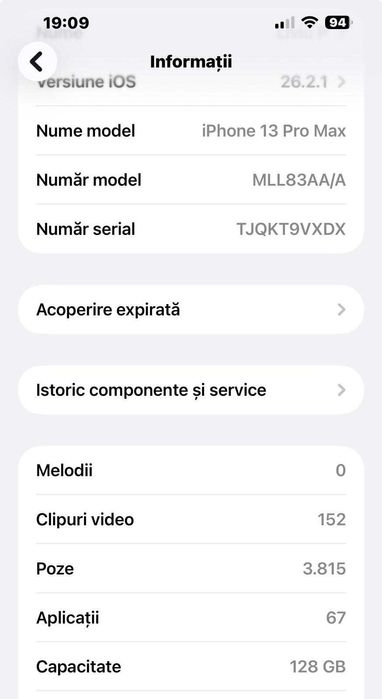 Iphone 13 promax, 128 GB
