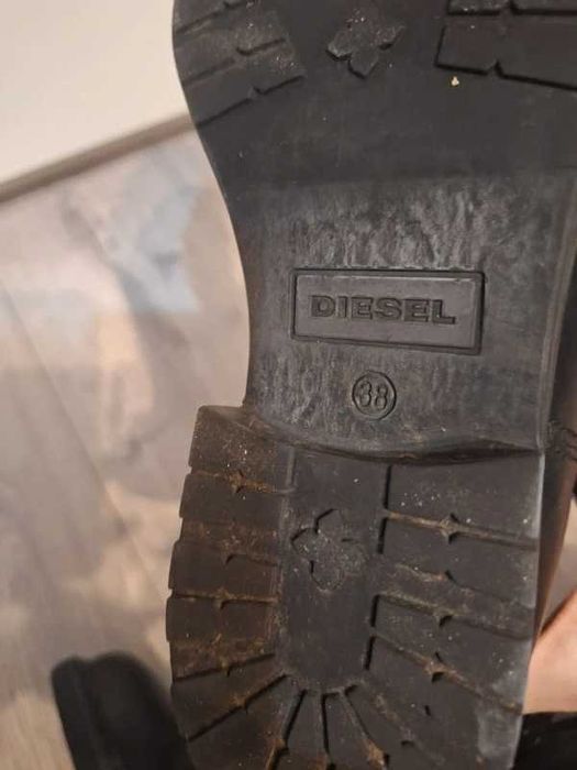 DIESEL, ghete / cizme / bocanci, piele, nr 38
