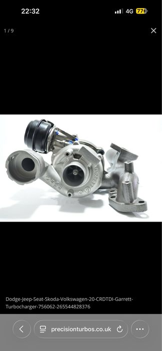 Turbina 2.0 TDI BKD pentru Audi A3 Vw golf 5 skoda octavia 103kw 140CP
