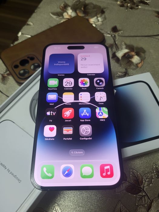 Iphone 14ProMax  Black 128gb full box neverlocked