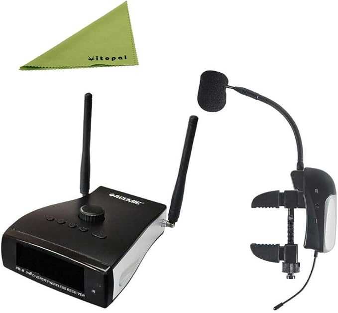 Set Wireless microfon pentru Vioară și Viola ACEMIC PR-8/VT-1 Violin & Alto cu CASE (Shure, Sennheiser)