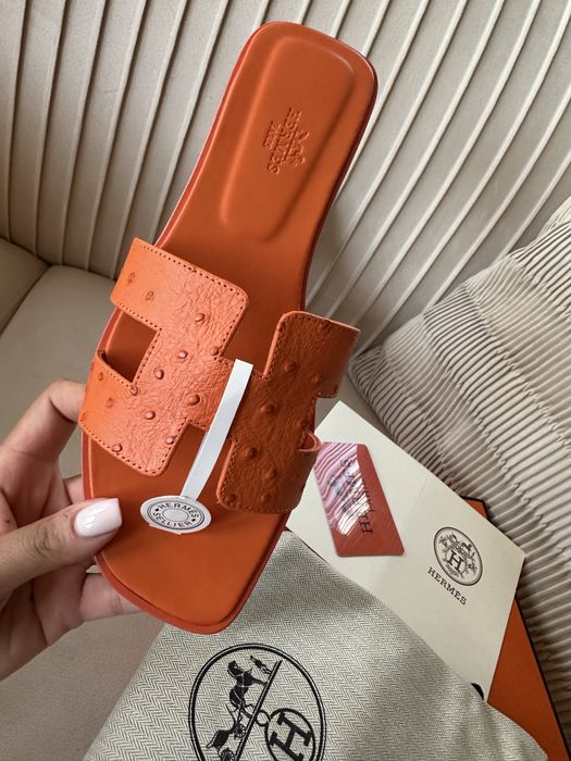 Papuci hermes piele naturala