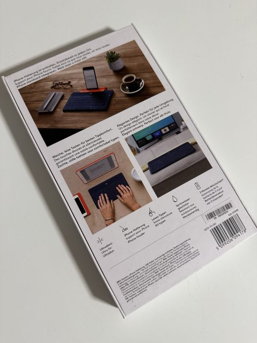 Tastatura Logitech Keys-To-Go – Ultra Subțire, iPad/iPhone, DEU, Nouă