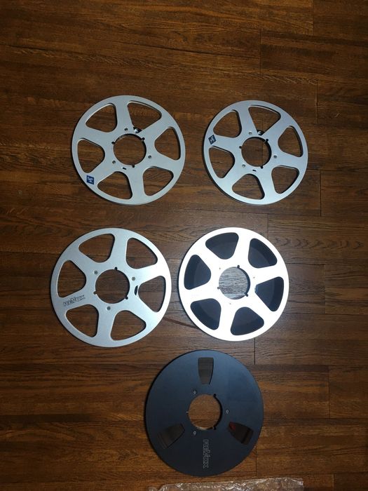 Алуминиеви метални Ролки 26,5 см магнетофон REVOX AGFA