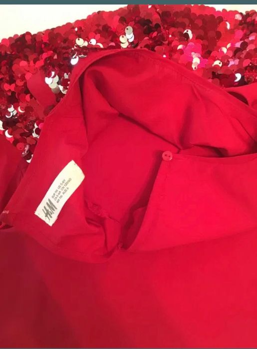 Rochie roșie Crăciun, 5-6 ani, h&m