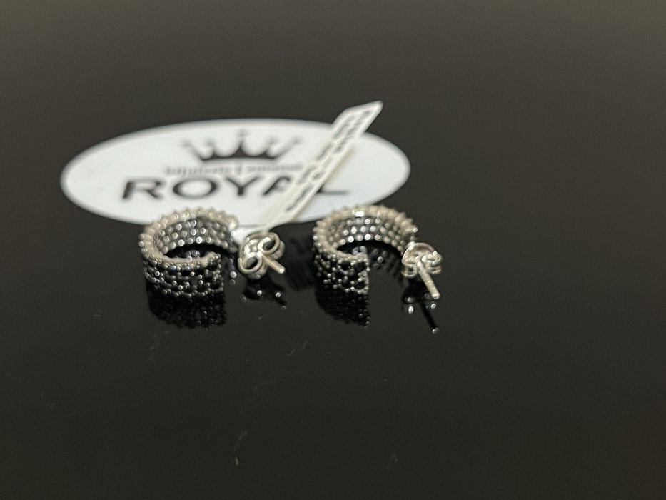 Bijuteria Royal CB : Cercei dama argint 925 3,30gr 1cm