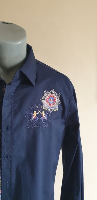La Martina Italy Stretch Cotton Slim Fit / L  НОВО ОРИГИНАЛ МЪЖКА РИЗА