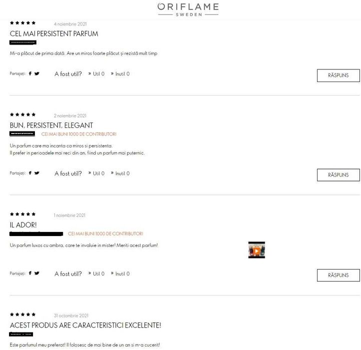 Apă de parfum Amber Elixir Mystery/ Amber Elixir (Oriflame)