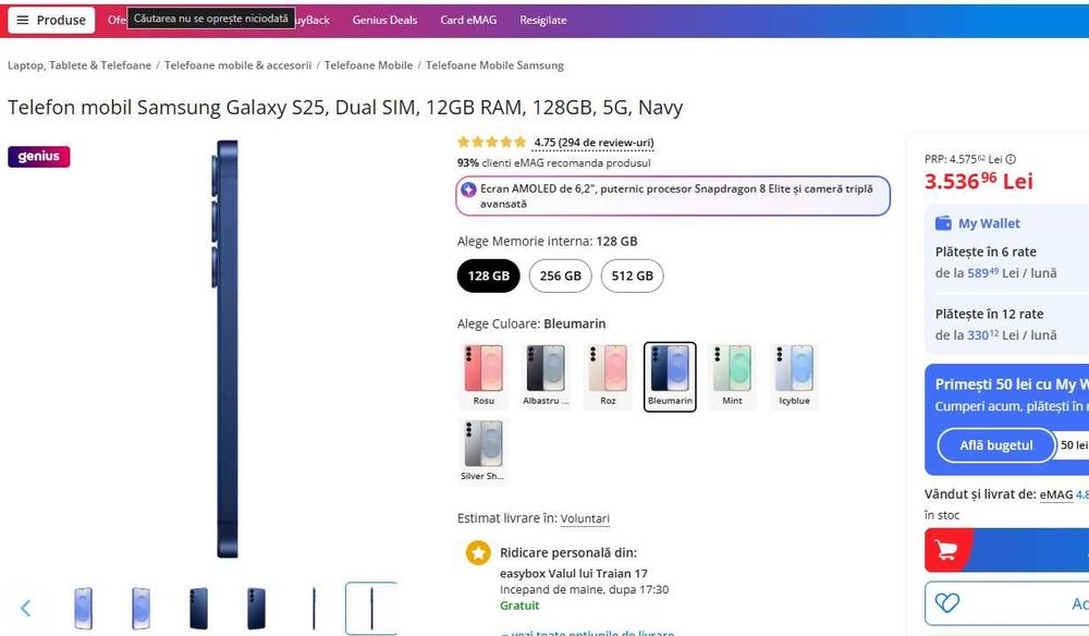 Samsung Galaxy S25 -5G-DUAL SIM-SIGILAT