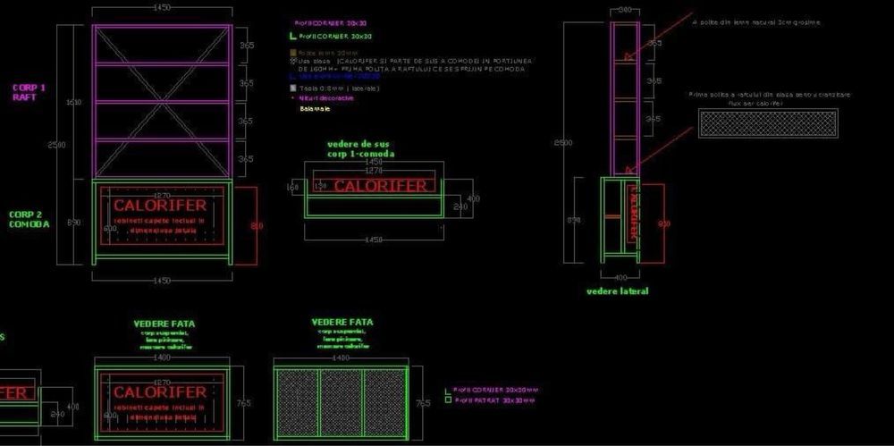 Mobilier industrial otel si lemn pe comanda