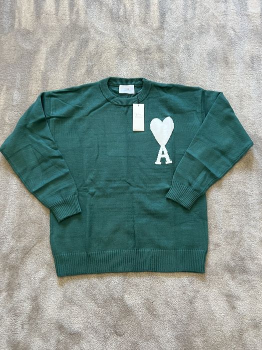 Pulover Ami Paris verde (S/M)