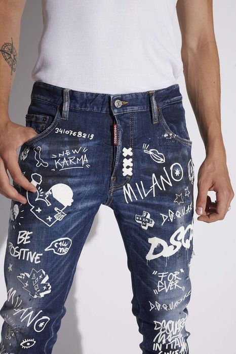 Blugi Dsquared2 new model Skater Jeans Seria S74LB0764S30342
