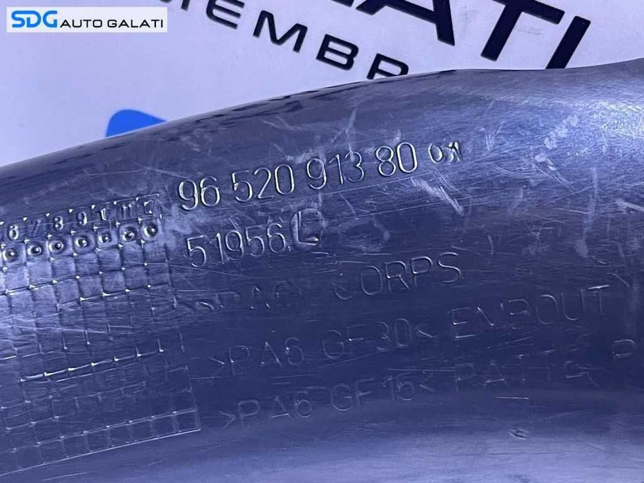 Conducta Tub Tubulatura Admisie Aer cu Defect Peugeot 307 2.0 HDI 2002 - 2008 Cod 9652091380