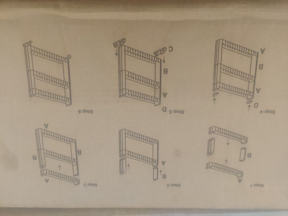 Set divizoare sertare / organizatoare rafturi ALBE plastic