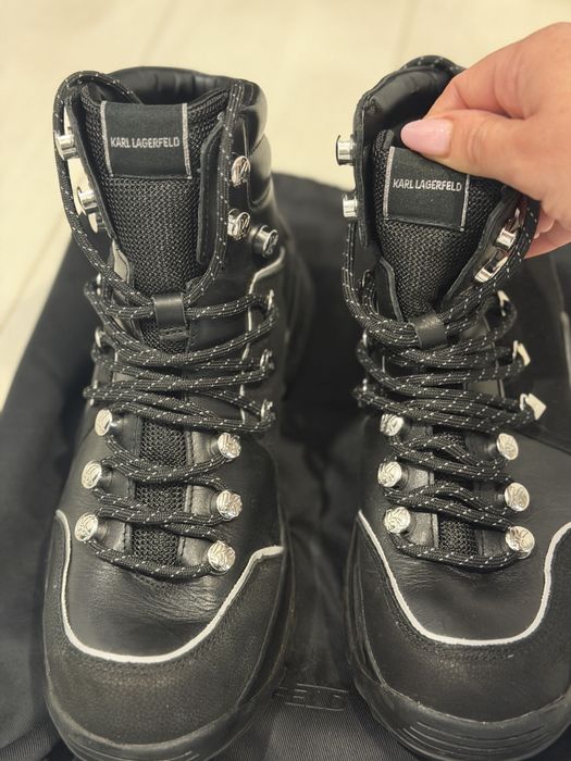 Боти Karl Lagerfeld от естествена кожа