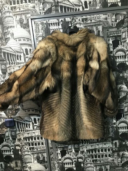 Палто от енот (миеща мечка), естествен косъм!