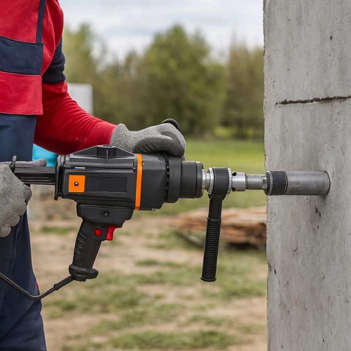 Masina de carotat pentru beton, aparat foraj, 2300 W, Kraft
