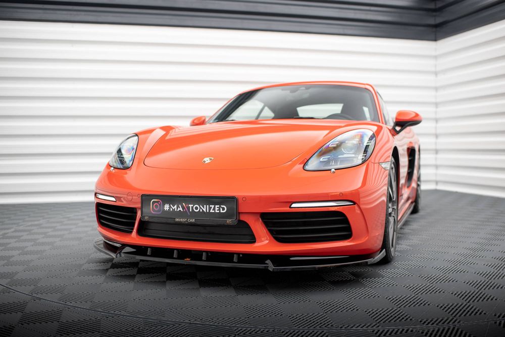 Спойлер за предна броня Maxton design за Porsche Cayman 982c (2016-)