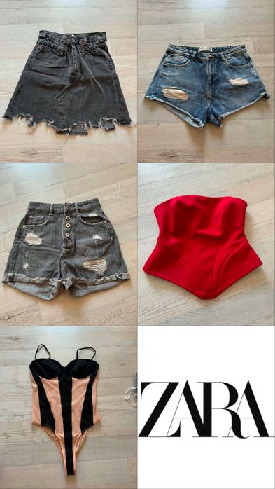 Къси панталони, поли и топове Zara