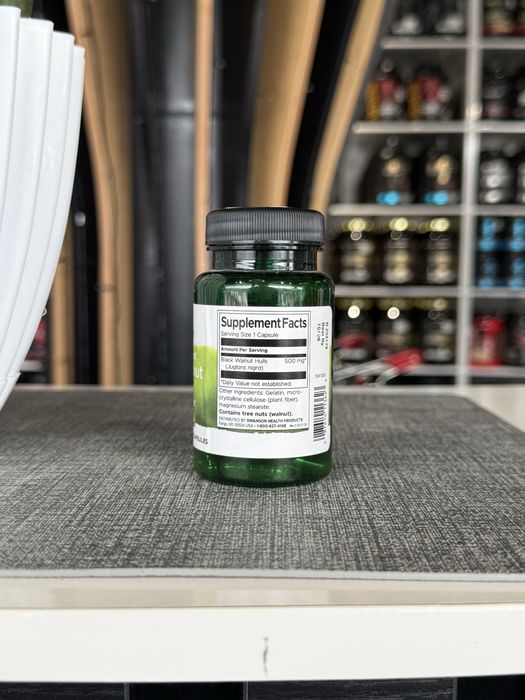 Swanson Black Walnut Hulls 60 capsules для здоровую микрофлору