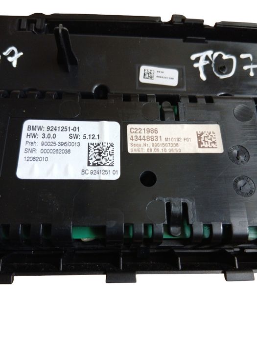 Panou Clima Bmw 5 Vi Gran Turismo F07 2009 - 2017 9229780