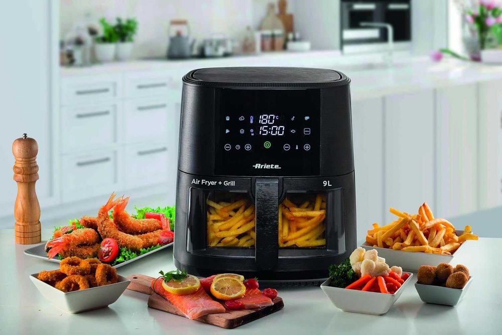 Air Fryer Ariete 9L – Gătire sănătoasă, fără miros, porții mari