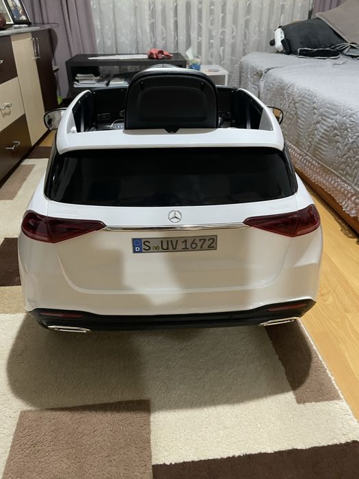 Mașinuță electrică Mercedes-Benz pentru copii 12V – albă, stare perfecta