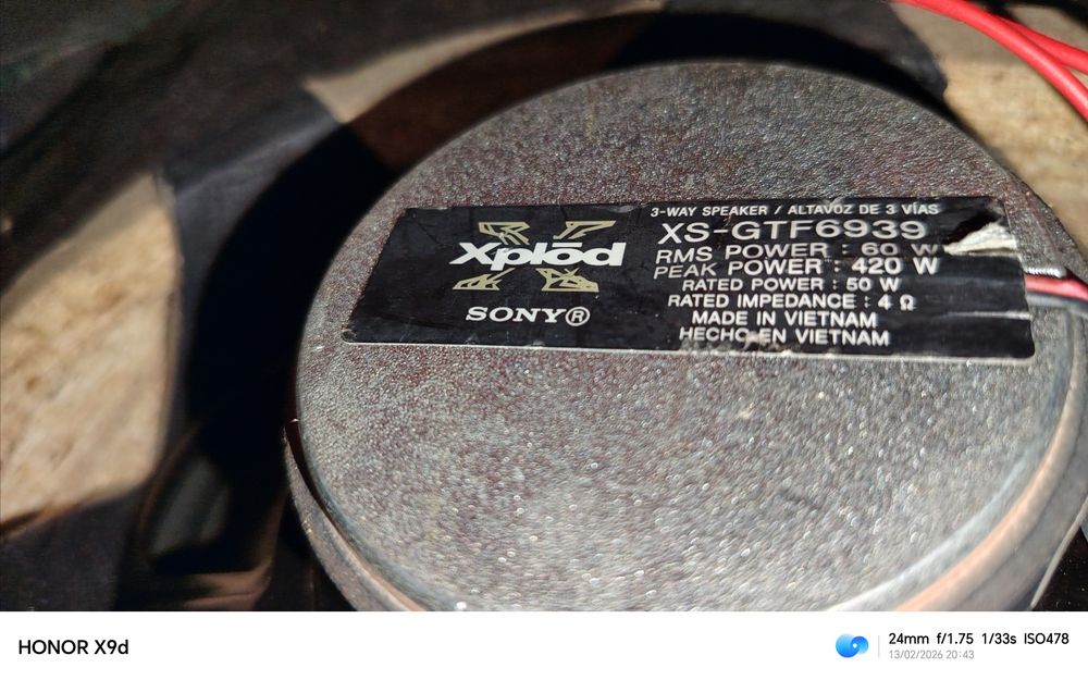 Kalonka SONY XS-GTF6939