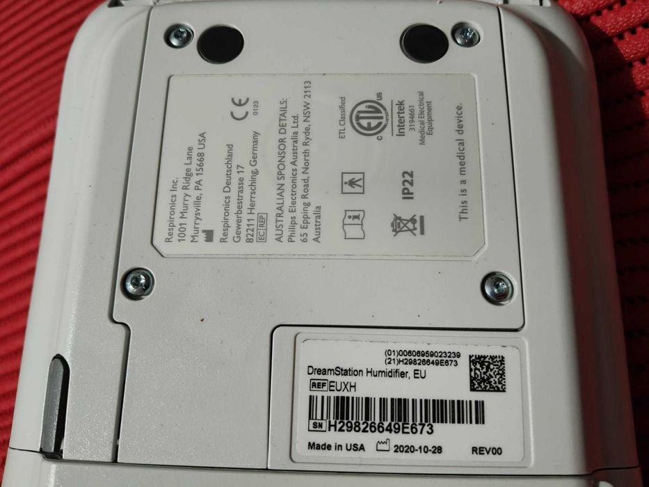 Philips DreamStation Respironics, Cpap, Auto Bipap, Umidificator