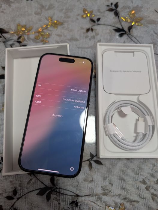 Iphone15 128 black neactivat