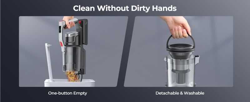 Безжична прахосмукачка LARESAR ELITE S6 48Kpa, 450W 55min 2x HEPA