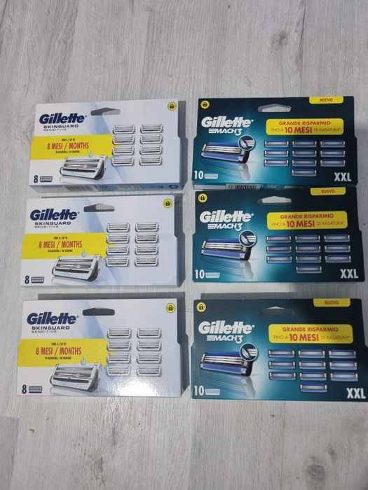 Set Rezerve Gillette Mach 3 ( 10 buc ) & Skinguard ( 8 buc )