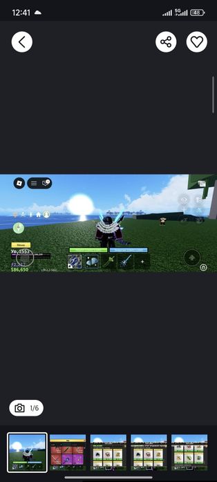 Продам блокс фрукт аккаунт