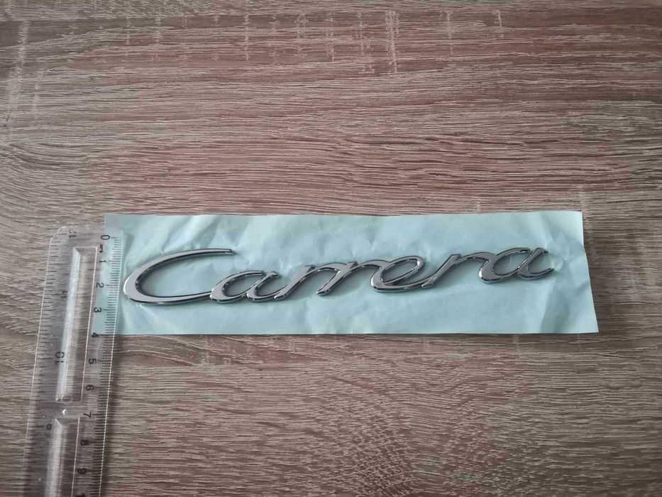 Porsche Carrera сребрист гланц надпис емблема