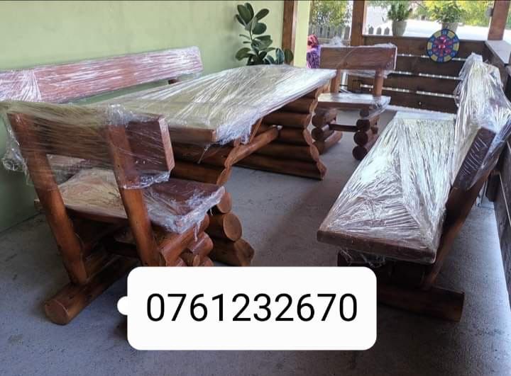 Mese cu banci pentru gradina